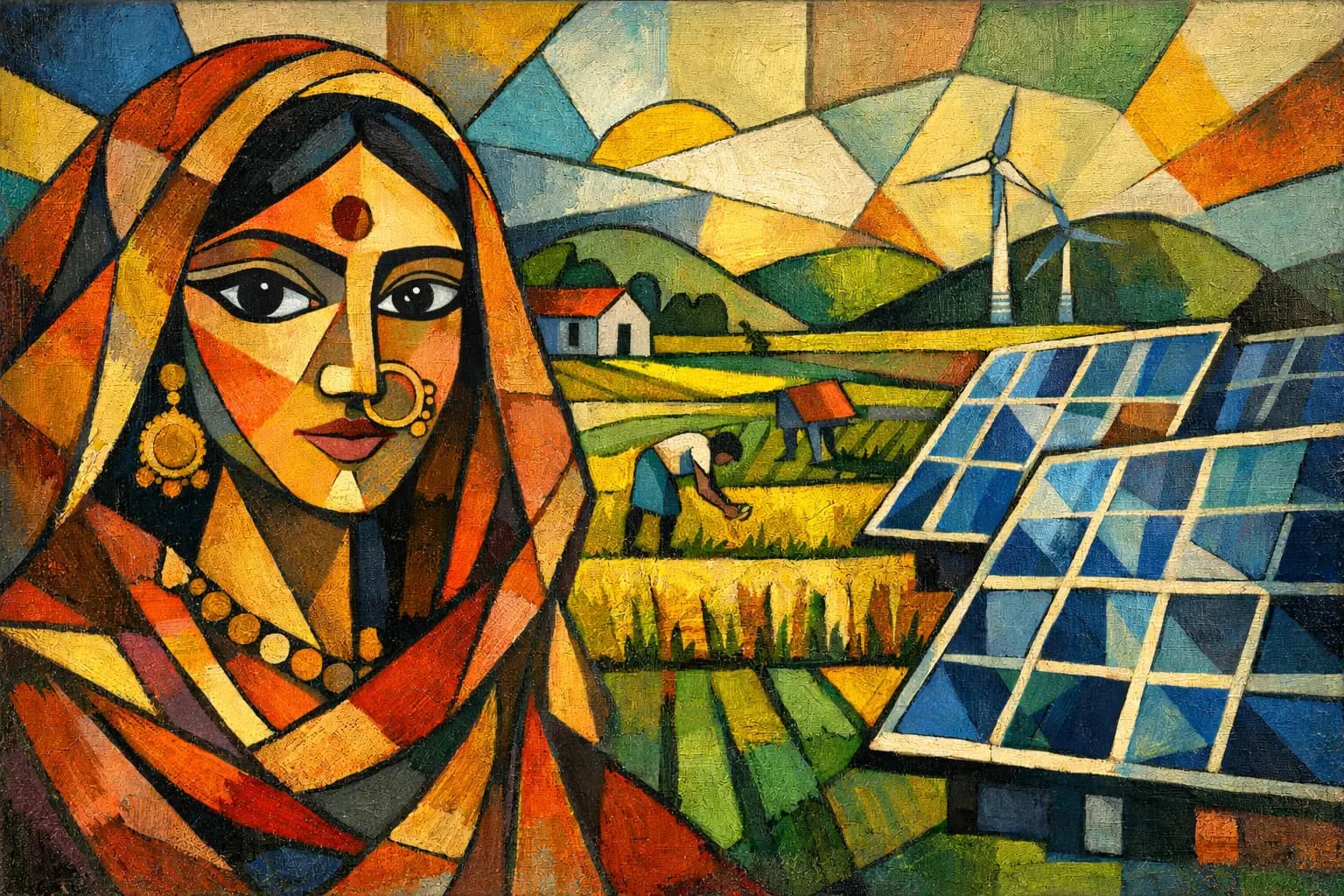 Women Entrepreneur Working In Climate.